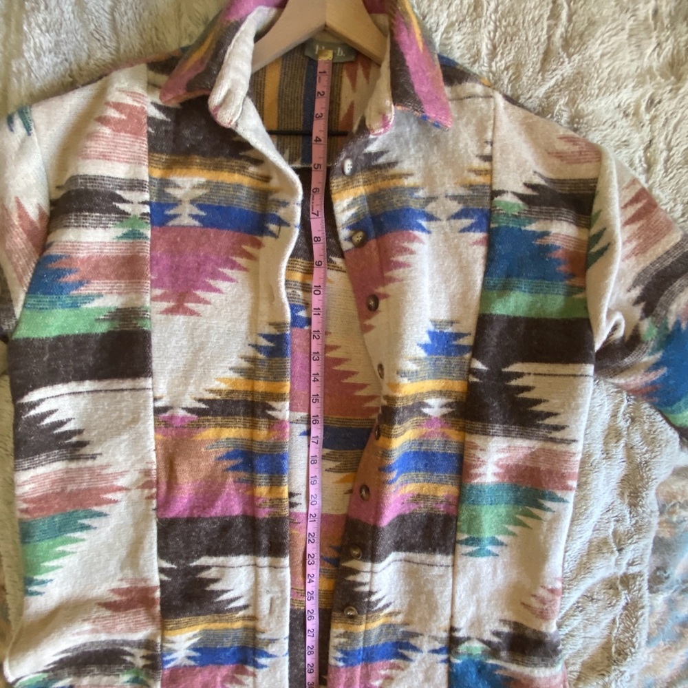 Blue b. collection  Multicolored Aztec Pattern Jacket - Picture 7 of 10
